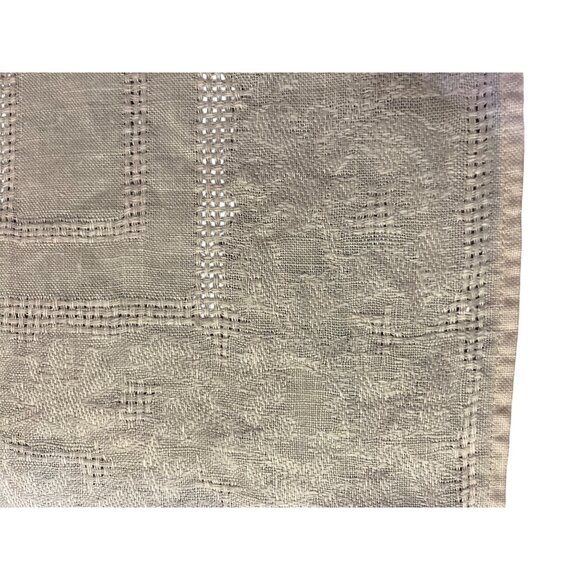 Vintage Linen Cutwork Embroidered Placemats Set of 4 Dusty Pink Used 14x13 - Picture 6 of 16